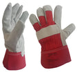 Size 10 (XL) Heavy Duty Red Double Palm Rigger Gloves (1 pair)