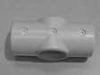 Grey 4 Way Cross Connector (In two halves) MH4WG