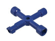 Faithfull 4 Way Utility Meter Key FAISUKEY