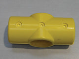 Yellow 4 Way Cross Connector (In two halves) MH4WY