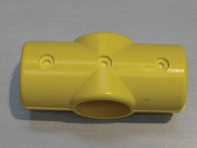 Yellow 4 Way Cross Connector (In two halves) MH4WY