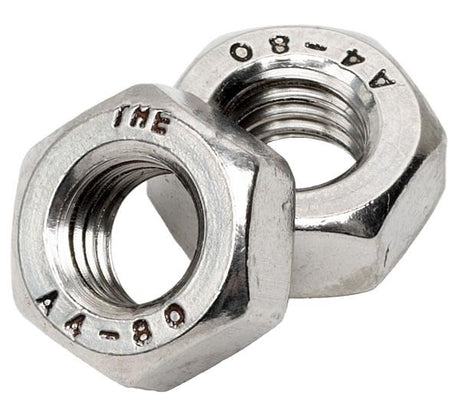 M5 Full Nuts, Stainless Steel A4 (316), DIN 934