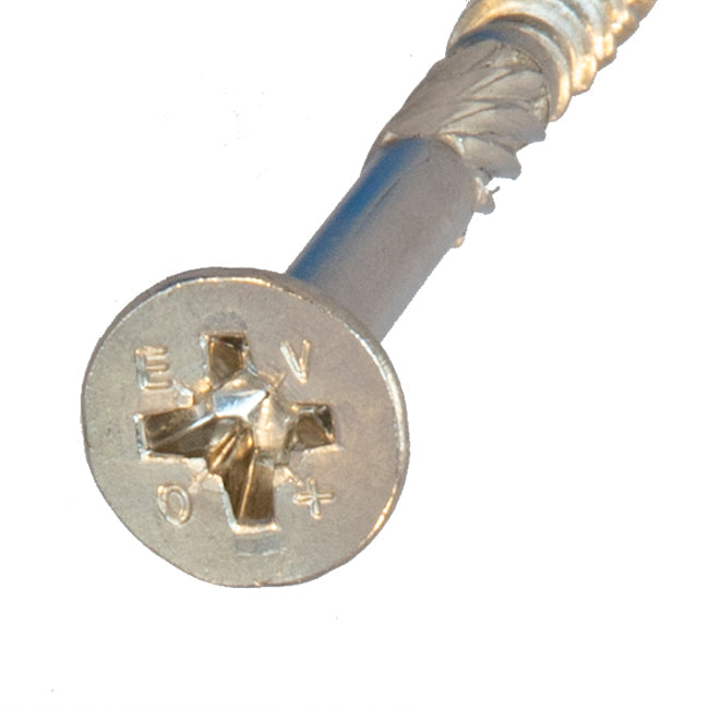 4.0 x 70 (8 x 2"3/4) Countersunk Pozi Woodscrew Stainless Steel A4 (316)