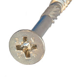 4.0 x 70 (8 x 2"3/4) Countersunk Pozi Woodscrew Stainless Steel A4 (316)