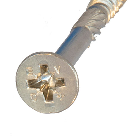 4.0 x 70 (8 x 2"3/4) Countersunk Pozi Woodscrew Stainless Steel A4 (316)