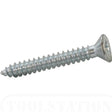 14 x 1 1/2" (6.3 x 38mm) Self Tapping Screw, Countersunk Pozi AB, Steel Bright Zinc Plated