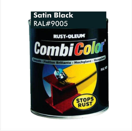 Rust-Oleum CombiColor Metal Paint 750ml (Satin Black RAL 9005)