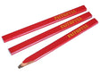 Red / Medium Lead Carpenters Pencils (Pack of 3) FAICPR