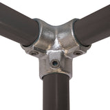 3 Way 90 degree Elbow C20 Size 5 (G20) Handrail Fitting, Galvanised 128-A27 (Kee Klamp Compatible 20-5)