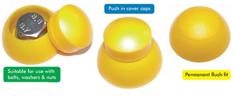 8mm Green Security Nut Cover Base 8.2 x 32mm (Similar to RAL 6017)