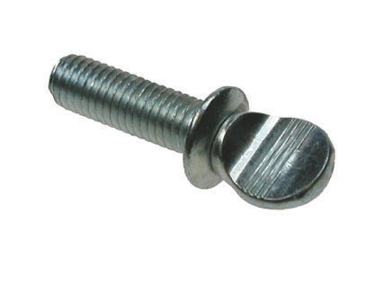 M6 x 12 Shouldered Thumb Screw, Bright Zinc Plated