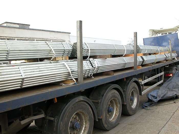 Steel Galvanised Handrail Tube, Size 6 (G25), OD 33.7mm ID 25mm x 3.2M (Kee Klamp Compatible)