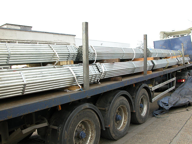 Steel Galvanised Handrail Tube, Size 6 (G25), OD 33.7mm ID 25mm x 3.2M (Kee Klamp Compatible)