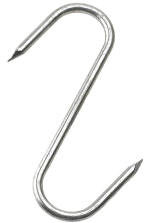 6.8mm x 152mm Steel Meat Hooks Pointed Ends