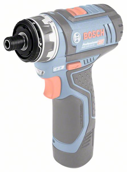 Bosch GSR12V-15 Flexiclic Cordless Drill / Driver Set with 4 Heads, Charger & 2 x 2.0Ah Batteries in L-Boxx