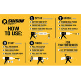 Siligun Classic Compact Gun for resin, sealant or caulk cartidges, 12:1 Push Ratio