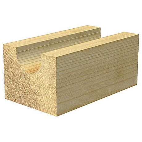 Trend CraftPro 1/2" TCT 9.5mm Radius Draining Groove Router Cutter, 19mm x 32mm. C056AX1/2TC