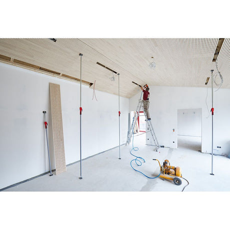Bessey 2070 - 3700mm Pump Action Telescopic Drywall Support Bar STE370