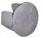 Metal End Cap C65G Size 6 (G25) Handrail Fitting, Galvanised (Kee Klamp Compatible 81-7)