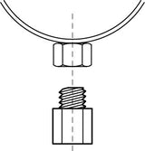 1/2" Male - 11mm & M16 Female - 15mm Thread Adaptor (Total length: 26mm) 6473521