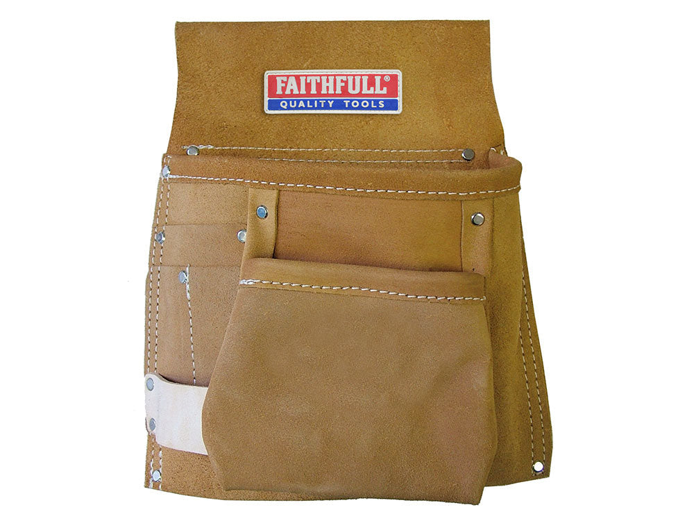 Faithfull Double Pocket Nail Pouch STNP2