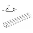 Shallow Plain Channel Heavy Gauge x 6 Metre, 21mm x 41mm x 2.5mm, Mild steel pre-galvanised. Unistrut compatible P3300X6 SC200/3M
