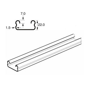 Shallow Plain Channel Light Gauge x 3 Metre, 41mm x 21mm x 1.5mm, Mild steel pre-galvanised. Unistrut compatible P4000T10X3  SC210/3M
