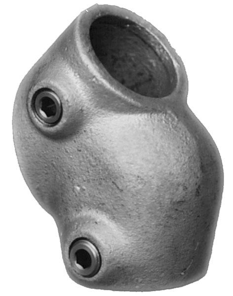 Adjustable Short Tee C29 Size 7 (G32) Handrail Fitting, Galvanised 129-C42 (Kee Klamp Compatible 29-7)