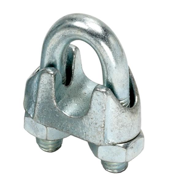 25/26mm Wire Rope Grips Galvanised DIN 741 (M14 Thread)