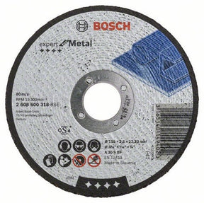 Bosch 100 x 16 x 2.8mm (4" x 1/8" x 5/8") Metal Flat Cutting Disc 2608600091