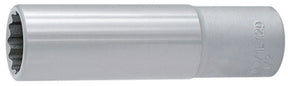 Unior 32mm 1/2" Drive Deep 12 Point Socket Chrome 190/1L12p
