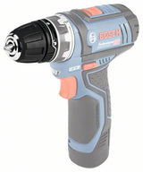 Bosch GSR12V-15 Flexiclic Cordless Drill / Driver Set with 4 Heads, Charger & 2 x 2.0Ah Batteries in L-Boxx