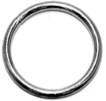 3mm x 25mm ID Welded Steel Ring Zinc Plated