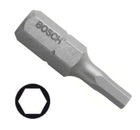 Bosch 8.0mm Hex Screwdriver Bit Extra Hard x 25mm