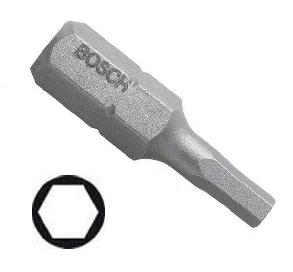 Bosch 8.0mm Hex Screwdriver Bit Extra Hard x 25mm