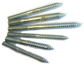 M6 x 60 Wood (35mm) to Metal (25mm) Steel Bright Zinc Plated Dowels