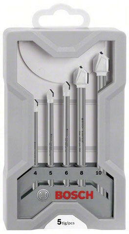 5 Piece Bosch CYL-9 Soft Ceramic Tile & Glass Drill Bit Set 2 608 587 169