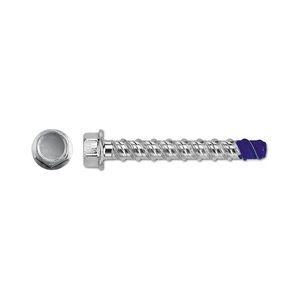Dewalt M6 x 60 Hexagon Flanged Head Blue Tip 2 Concrete Screwbolt, Bright Zinc Plated, CE Approved
