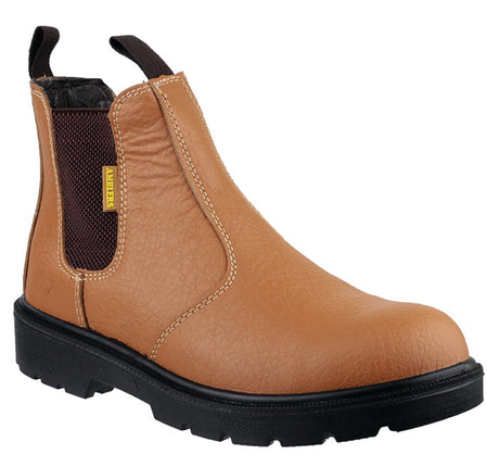 Size 07 Tan Dealer Safety Steel Toe Cap Boot