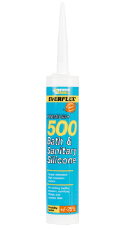 Everbuild 500 Ivory Bath & Sanitary Silicone 310ml