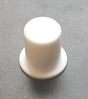 M8 x 13mm White Shouldered Push On Plastic Stud / Studding Cap