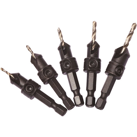Dart 5 Piece Quick Change Countersink Set DCSSET5