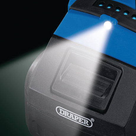 Draper 97777 D20 20V Brushless 1/2" Mid-Torque 400 Nm Impact Wrench, 2 x 3Ah Batteries + FREE 10 Piece Socket Set!