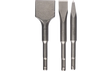 Bosch 3 Piece 140mm SDS -Plus Chisel Set, Point, Flat & Spade 2 608 690 180