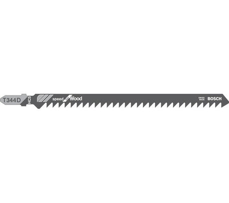 Bosch T344DP 152mm Jigsaw Blade for wood 5-100mm (Pack Of 5) P/No. 2 608 633 A34