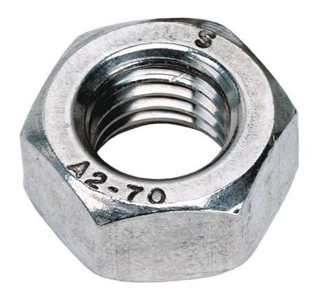 M3.5 Hexagon Full Nuts, Stainless Steel A2 (304) DIN 934