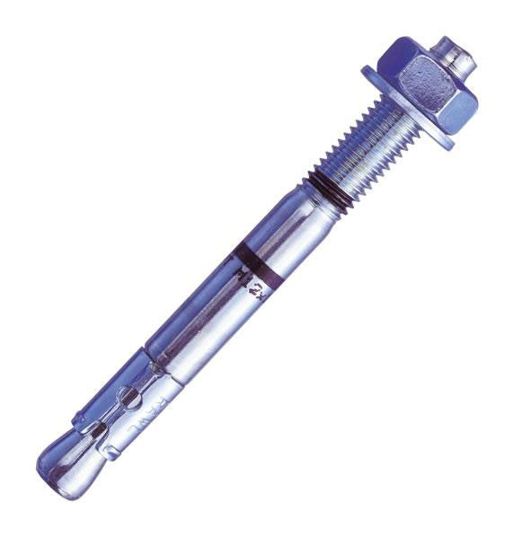Rawlplug M16 x 150mm Mild Steel Through Bolt Zinc Plated Rawl R-XPT-16150/30