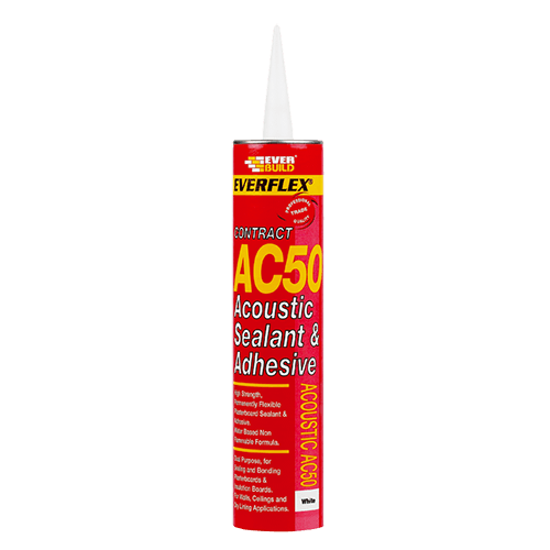 Everbuild AC50 Sealant Acoustic Silicone White 380ml
