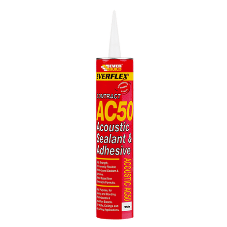 Everbuild AC50 Sealant Acoustic Silicone White 380ml