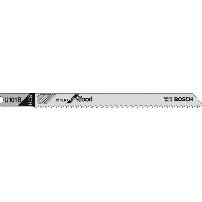 Bosch U101B 100mm Jigsaw Blade for wood 3-30mm (Pack Of 3) P/No. 2 608 630 565